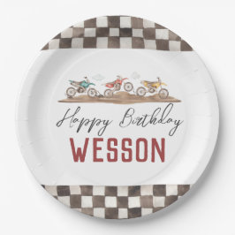 Prato De Papel Placas De Festas De Bicicletas, Motocicletas