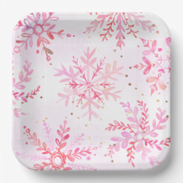 Prato De Papel Placas de festas de papel na Holanda do inverno