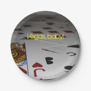 Prato De Papel Placas de festas "Vegas, Baby"