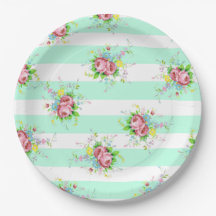 Placas de Janta em verde e rosa