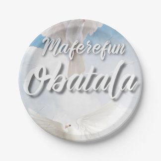 Prato De Papel placas de obatala
