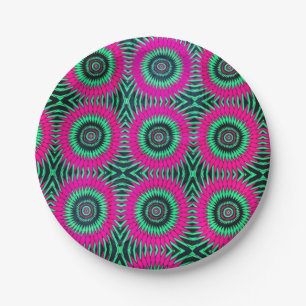 Prato De Papel Placas de padrão africano