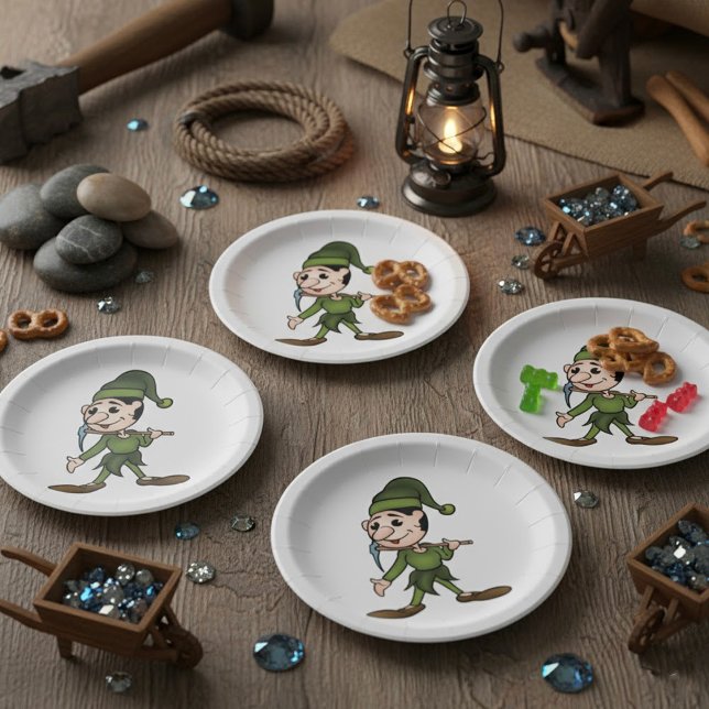 Prato De Papel Placas de papel anão verde (Criador carregado)