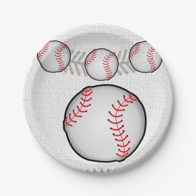 Prato De Papel Placas de papel Baseball (Frente)