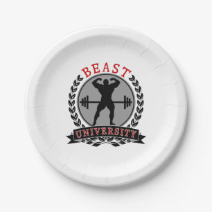 Prato De Papel Placas de papel Bodybuilding da universidade do