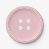 Placas de papel com botão rosa