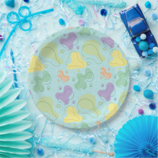 Prato De Papel Placas de papel Comida e de festa coloridas