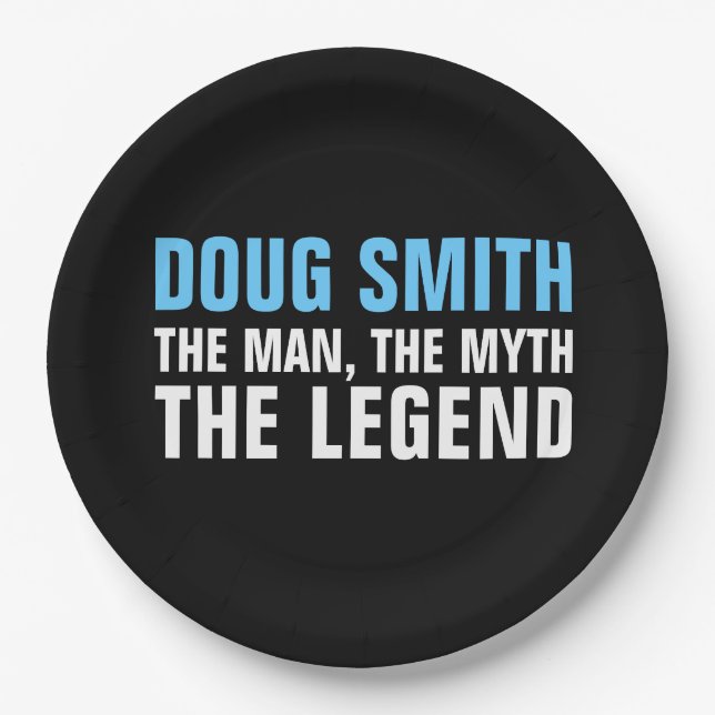 Prato De Papel placas de papel da festa de aniversário (Frente)