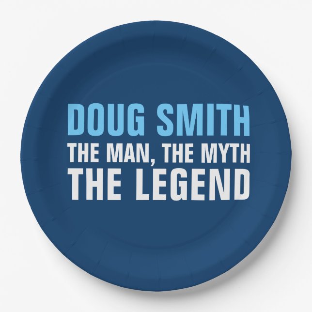 Prato De Papel placas de papel da festa de aniversário (Frente)