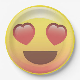 Prato De Papel Placas de papel da festa de aniversário de Emoji