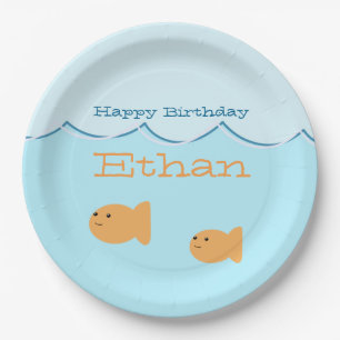 Prato De Papel Placas de papel da festa de aniversário do peixe