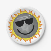 Placas de papel da peça do eclipse