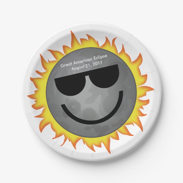 Prato De Papel Placas de papel da peça do eclipse (Frente)