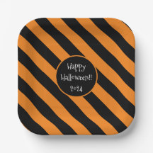 Placas de Papel das Linhas do Halloween