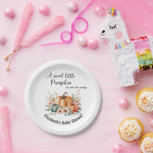 Prato De Papel Placas de papel de abóbora personalizáveis para Ch (Festa)