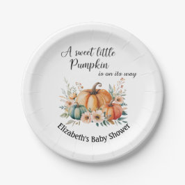 Prato De Papel Placas de papel de abóbora personalizáveis para Ch