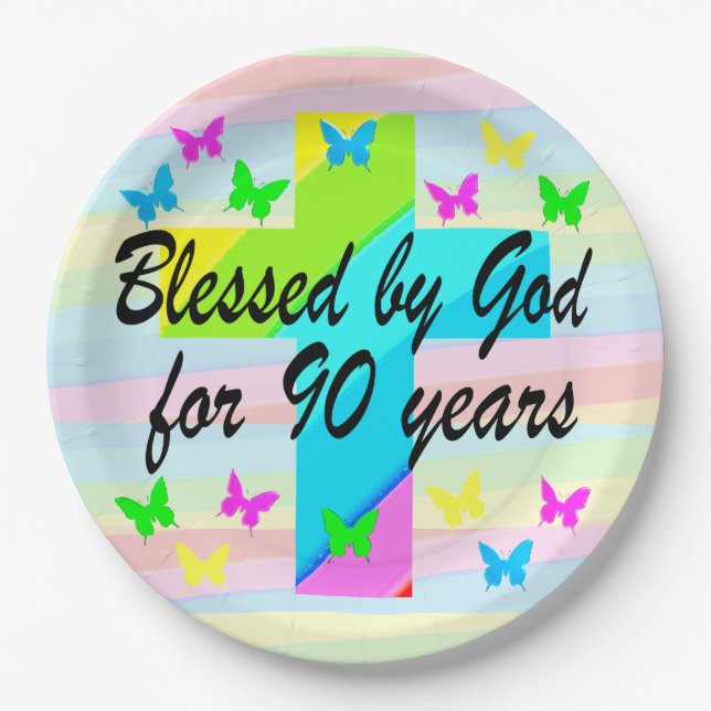 Prato De Papel PLACAS DE PAPEL DE ANIVERSÁRIO CHRISTIANO bonito (Frente)