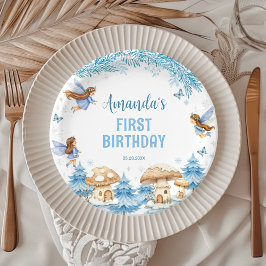 Prato De Papel Placas de papel de aniversário da Wonderland Fairy