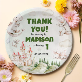 Prato De Papel Placas de papel de aniversário do dragão de cuecas