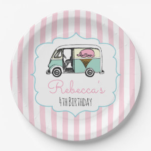Prato De Papel Placas de papel de aniversário para caminhões de S