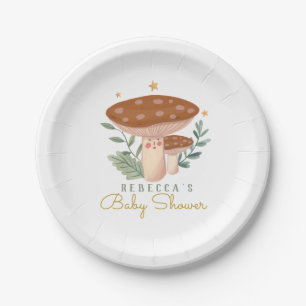 Prato De Papel Placas De Papel De Cogumelo Vermelho Pequeno, De A