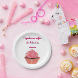 Prato De Papel Placas de papel de cupcake de 7"