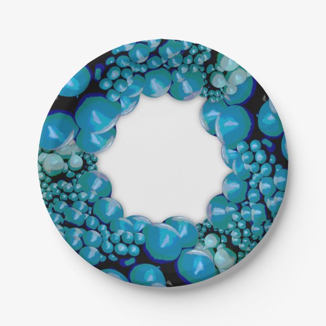 PRATO DE PAPEL PLACAS DE PAPEL DE FOTOGRAFIA VERDE BOLON GARLAND  (Frente)