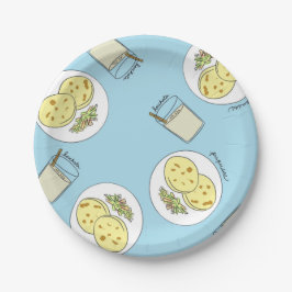 Prato De Papel Placas de papel de Horchata y Pupusas