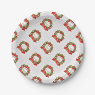 Prato De Papel Placas de papel de Natal/Fina