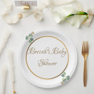 Prato De Papel Placas de papel de partes elegantes