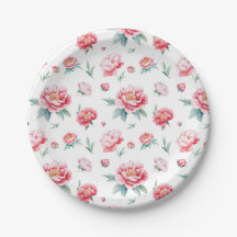 Placas de Papel de Pedônio, Cor-de-Rosa,