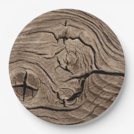 Prato De Papel Placas de papel descartáveis envelhecidas rústicas