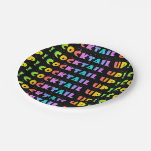 PRATO DE PAPEL PLACAS DE PAPEL DO COCKTAIL - COCKTAIL ACIMA!