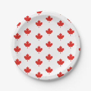 Prato De Papel Placas de papel do dia de Canadá