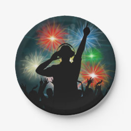 Prato De Papel Placas de papel do DJ da música