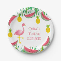 Placas de papel do flamingo