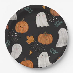 Prato De Papel Placas de papel do Halloween - Fantasmas, Bombeiro