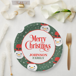 Prato De Papel Placas de papel do Janto de Natal