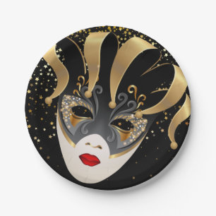 Prato De Papel Placas de papel do Mardi Gras