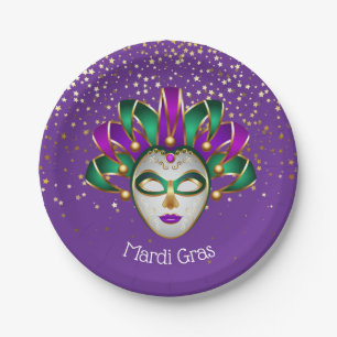 Prato De Papel Placas de papel do Mardi Gras
