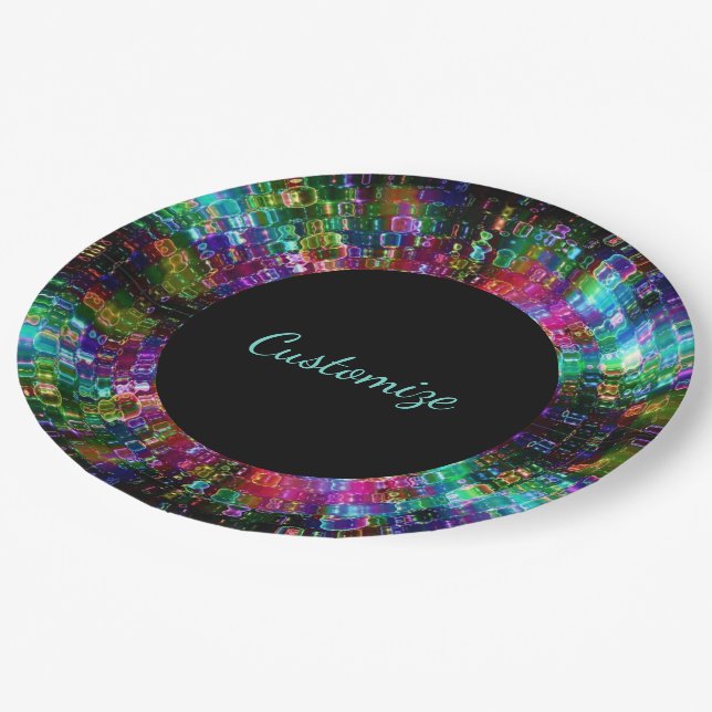 Prato De Papel Placas De Papel Espiral De Vidro Quebrado (Inclinado)