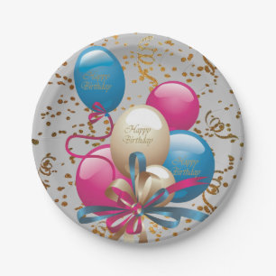 Prato De Papel Placas De Papel, Feliz Aniversário De Placas
