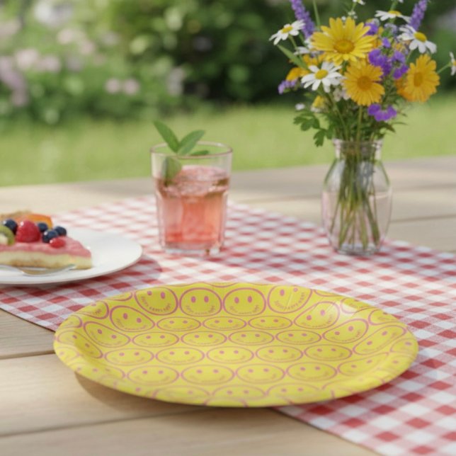 Prato De Papel Placas de papel felizes (Criador carregado)