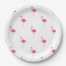 Placas de papel Flamingo de 9"