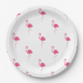 Prato De Papel Placas de papel Flamingo de 9"
