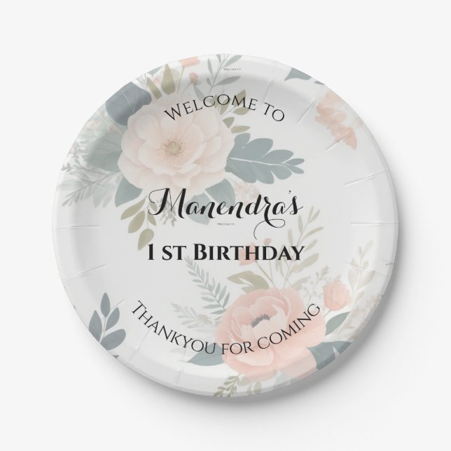 Prato De Papel Placas de papel flexível personalizadas para a par (Frente)