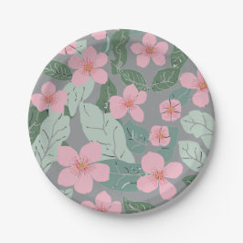 Prato De Papel Placas De Papel Floral