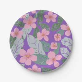 Prato De Papel Placas De Papel Floral