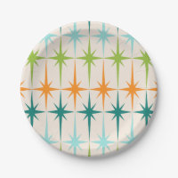 Placas de papel geométricas de Starbursts do