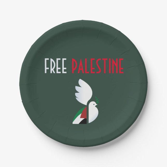 Prato De Papel Placas de papel gratuitas na Palestina - Tableware (Frente)